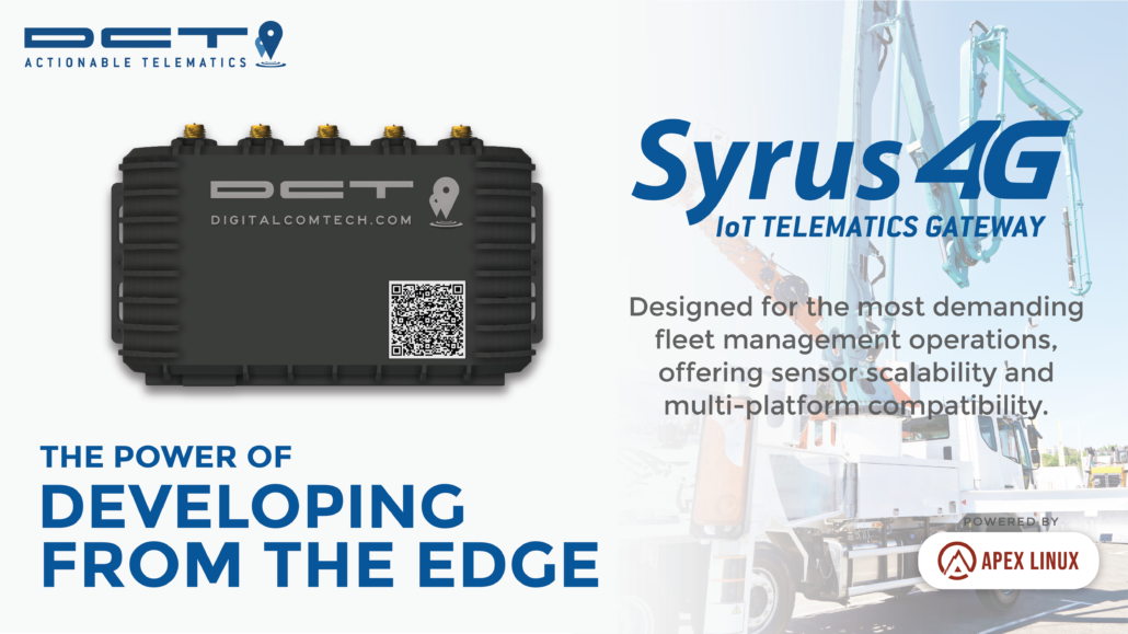 DCT introduces Syrus 4G Telematics Gateway